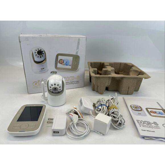 Infant Optics DXR-8 Wireless Monitor & Camera with Power Adapters, Cables Fs - Picture 1 of 12